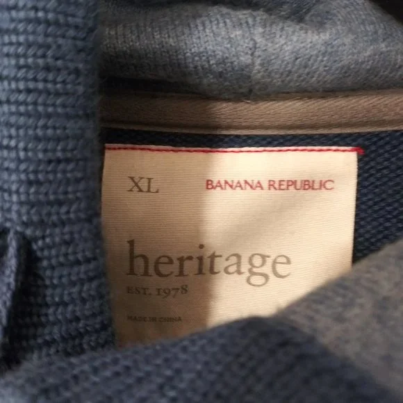 Banana Republic Heritage Striped Sweater Hoodie